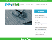 Tablet Screenshot of emrnews.com